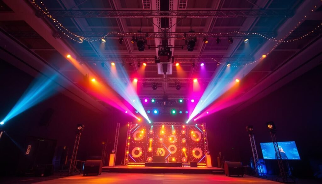 tipos de iluminação para eventos