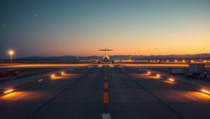 iluminação aeroportuária