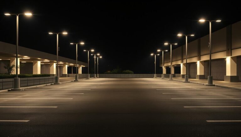 iluminação estacionamento