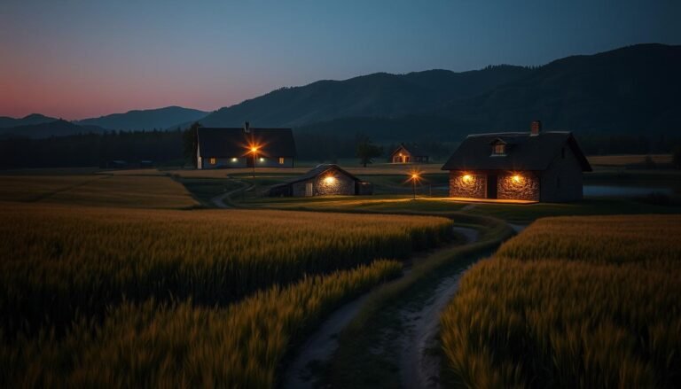 iluminação rural